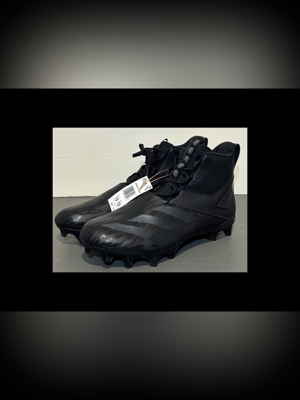Adidas Adizero Chaos Black Lineman Football Cleats Men's Sz 12 New NO BOX!